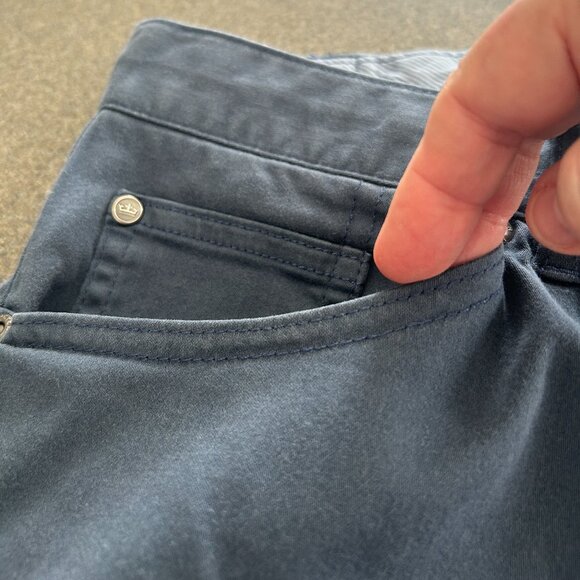 Peter Millar Men's Casual Pants - Blue Gray - Size 42 - Picture 5 of 12